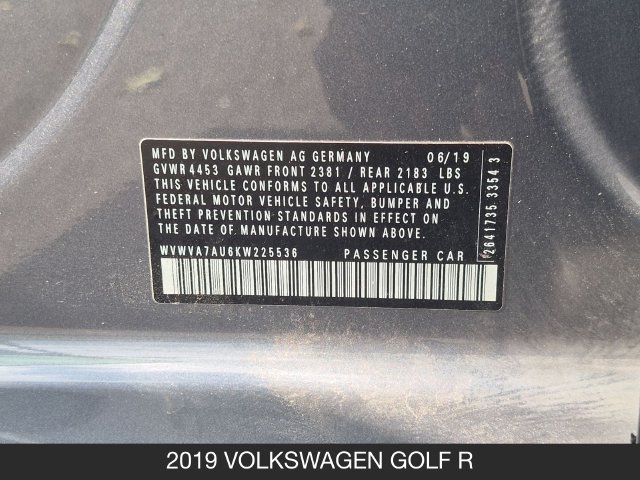 Used 2019 Volkswagen Golf R 4-Door AWD/4WD image 23