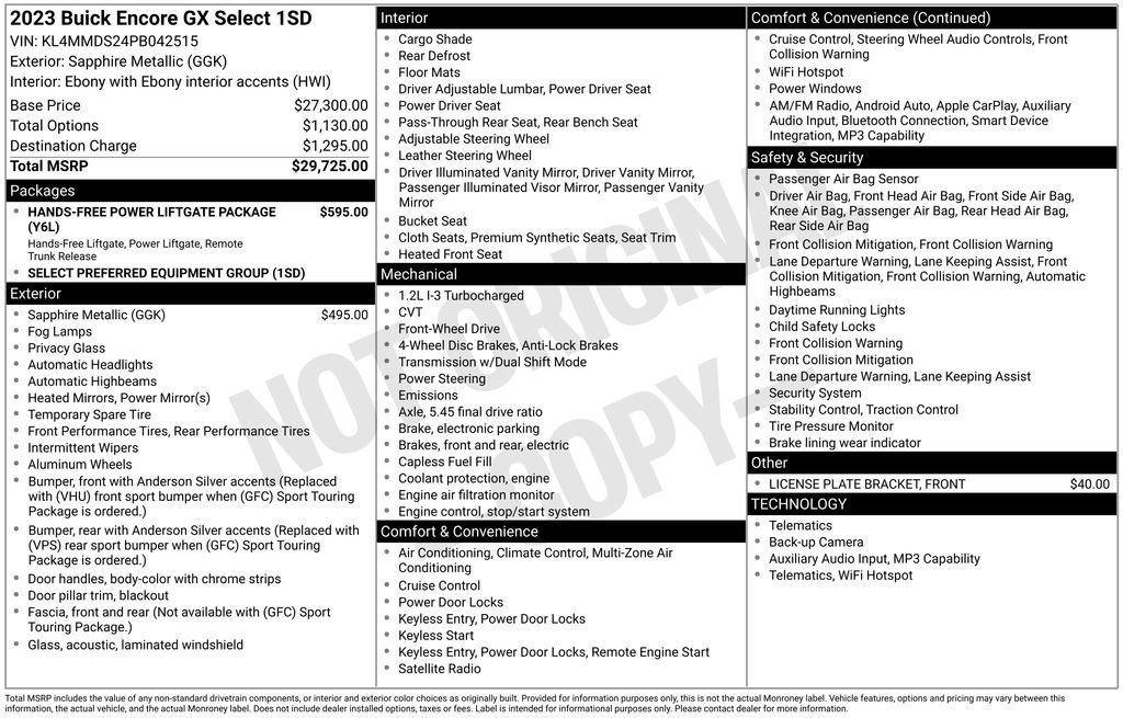 Used 2023 Buick Encore GX Select image 4