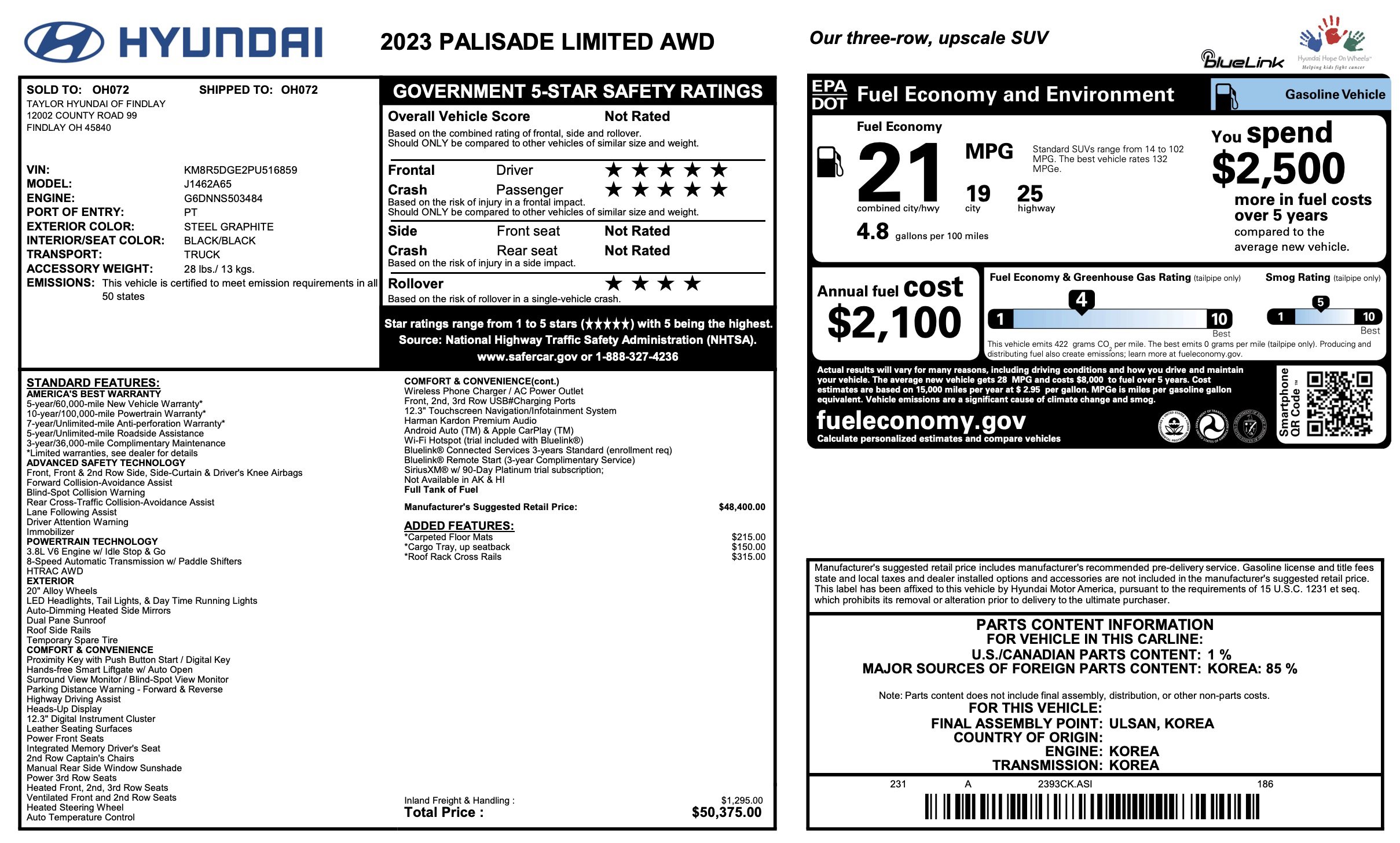 Used 2023 Hyundai Palisade Limited image 5