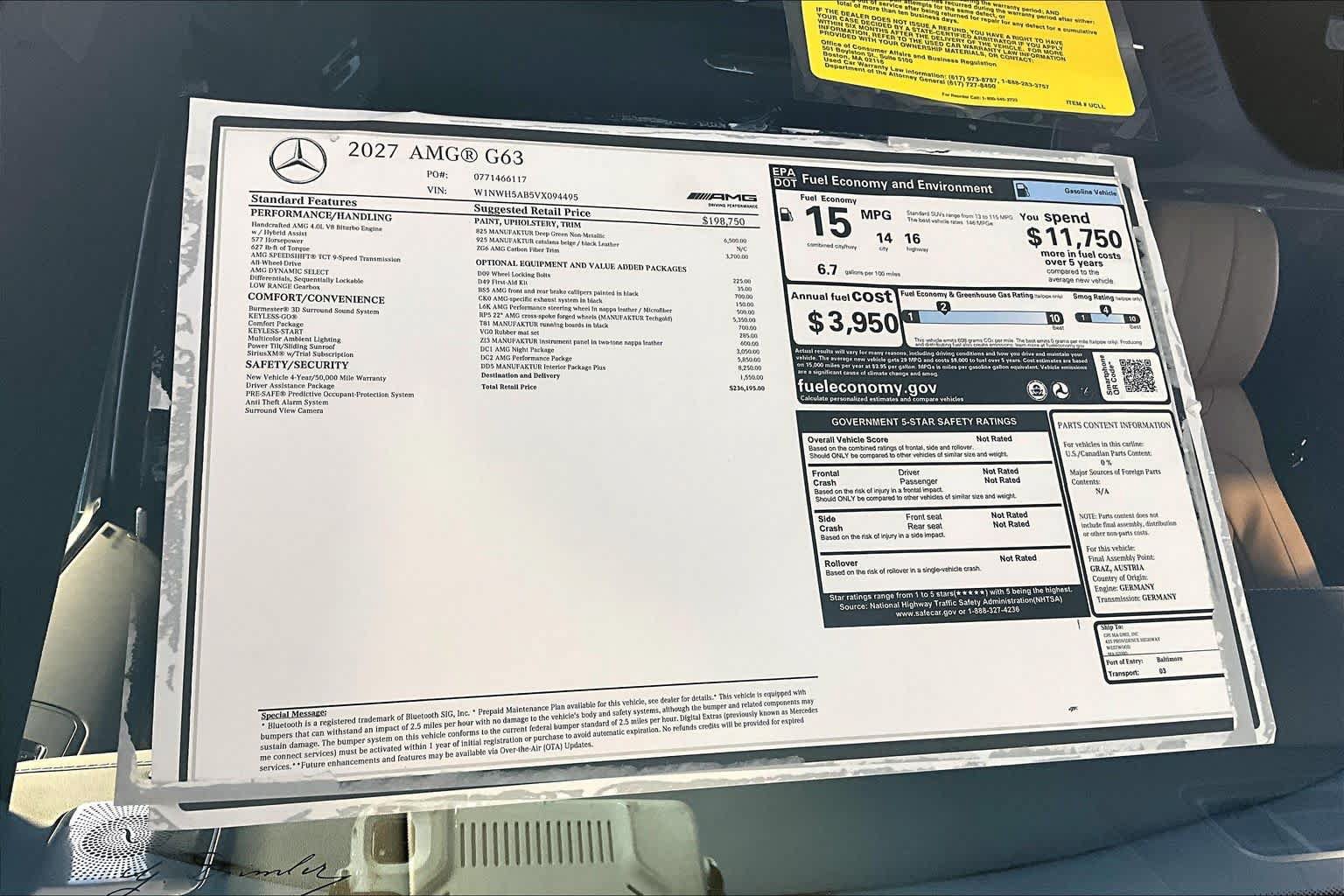 New 2027 Mercedes-Benz G 63 AMG 4MATIC image 18