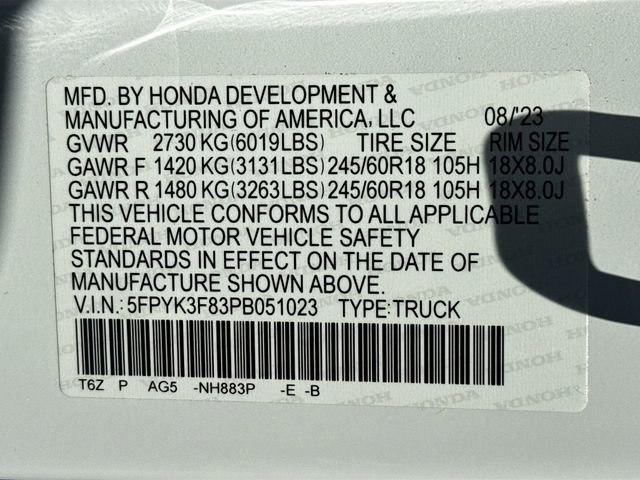 Certified 2023 Honda Ridgeline Black Edition image 33
