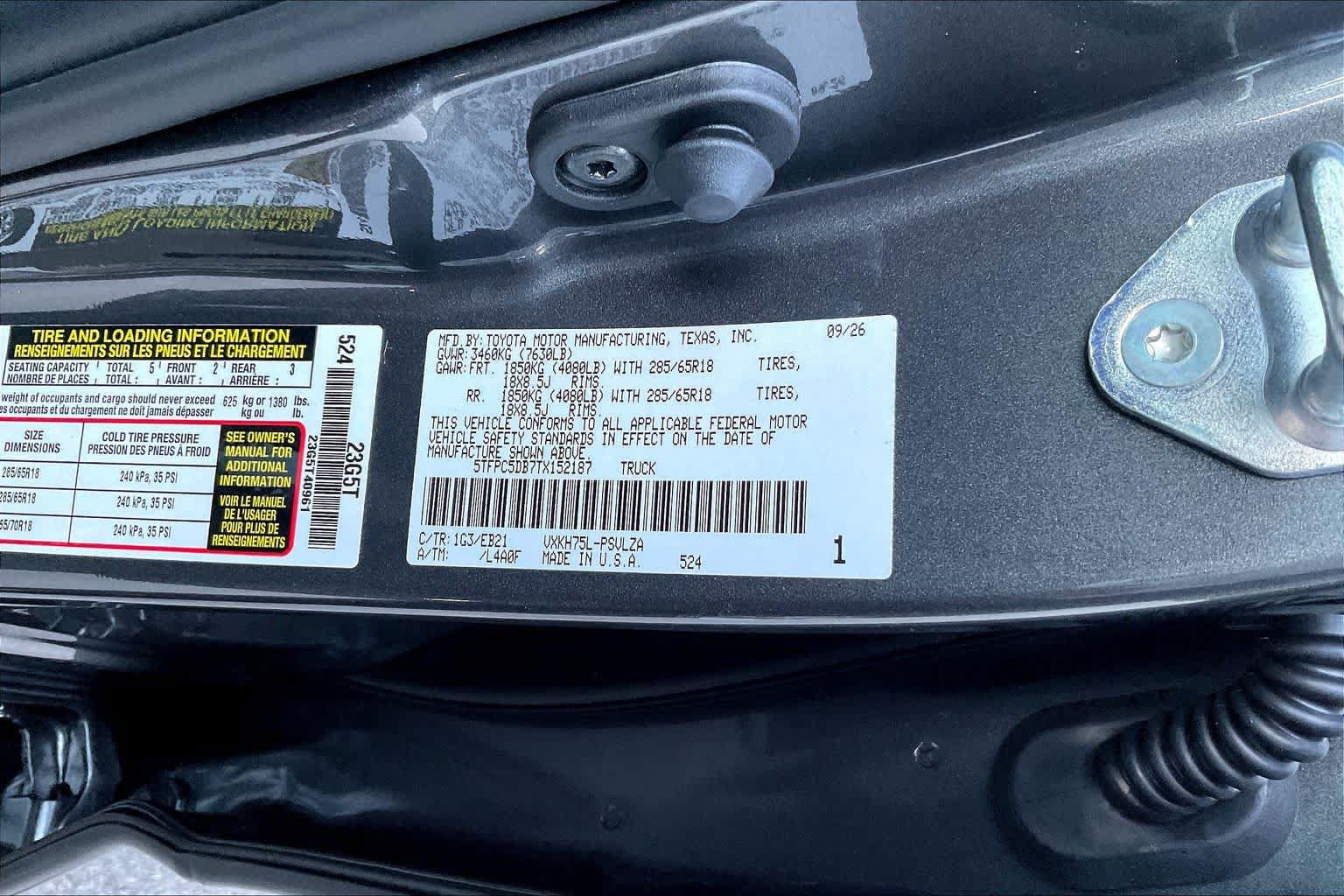 New 2026 Toyota Tundra TRD Pro AWD/4WD image 19