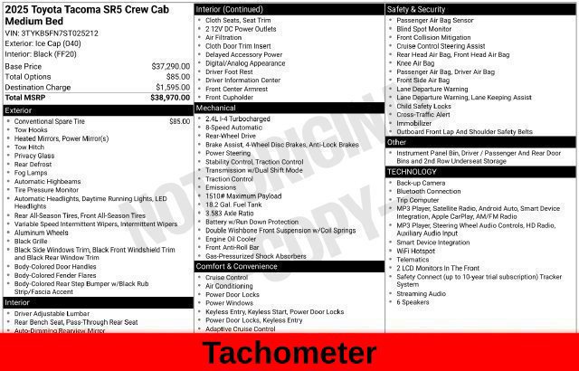 Used 2025 Toyota Tacoma SR5 RWD image 53