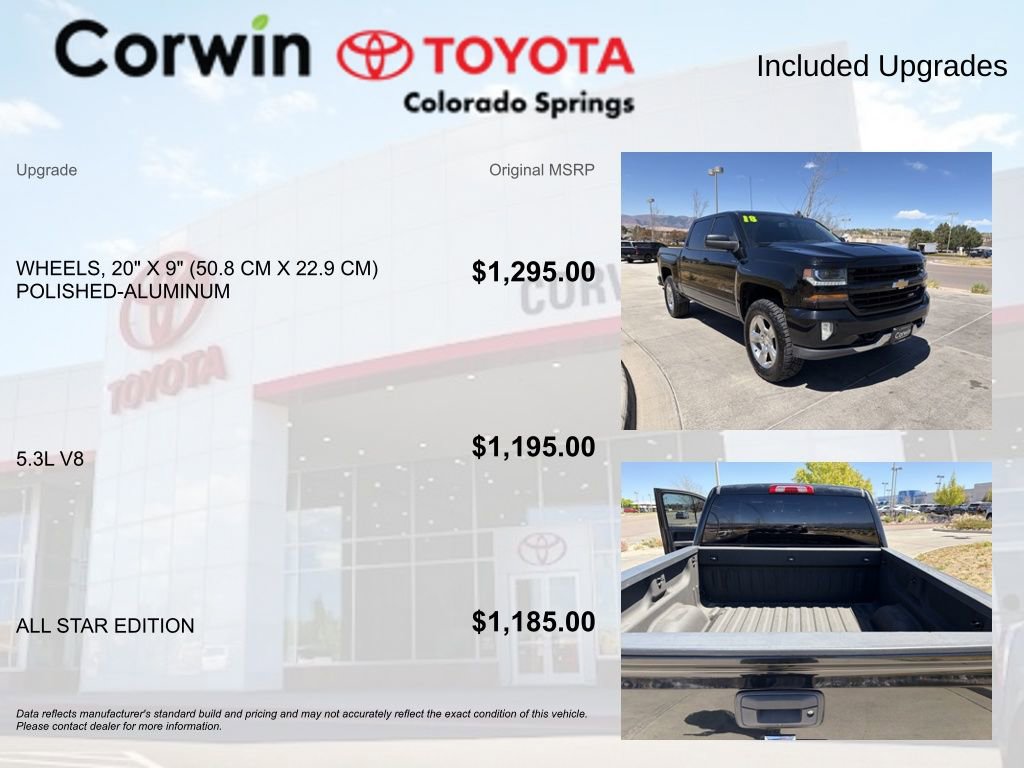 Used 2018 Chevrolet Silverado 1500 LT w/ All Star Edition AWD/4WD image 4