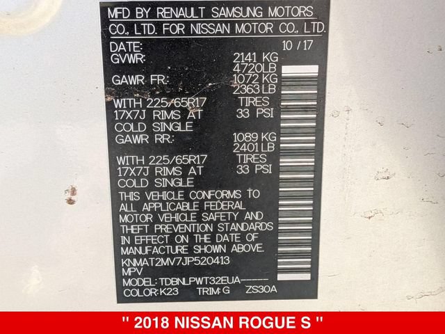 Used 2018 Nissan Rogue S AWD/4WD image 39