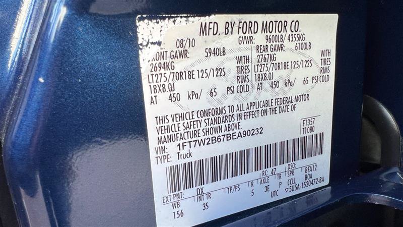 Used 2011 Ford F250 XLT w/ XLT Appearance Pkg AWD/4WD image 34