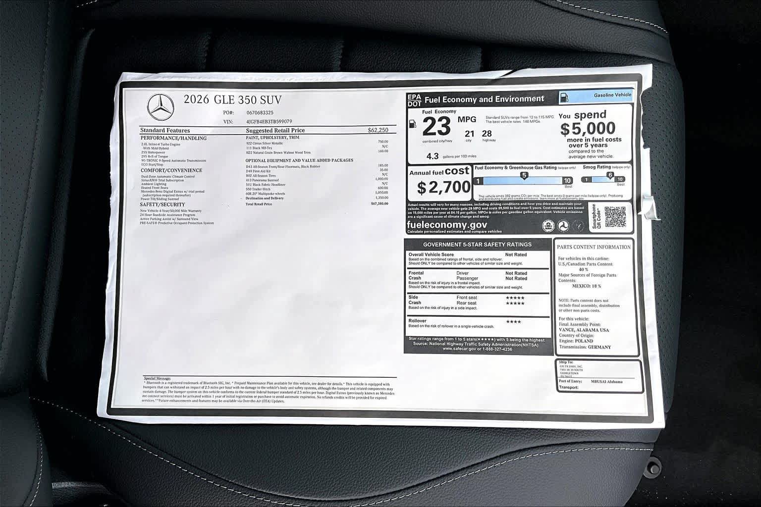 New 2026 Mercedes-Benz GLE 350 4MATIC image 22