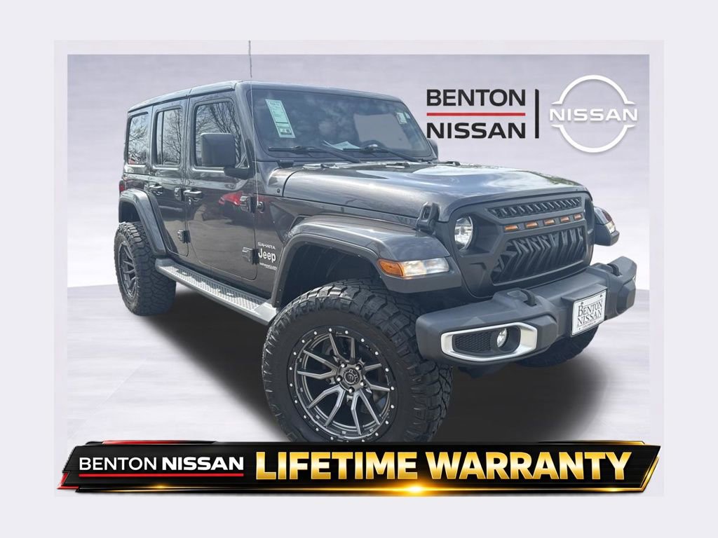 Used 2021 Jeep Wrangler Unlimited Sahara w/ Uconnect 4C Nav & Sound Group image 1