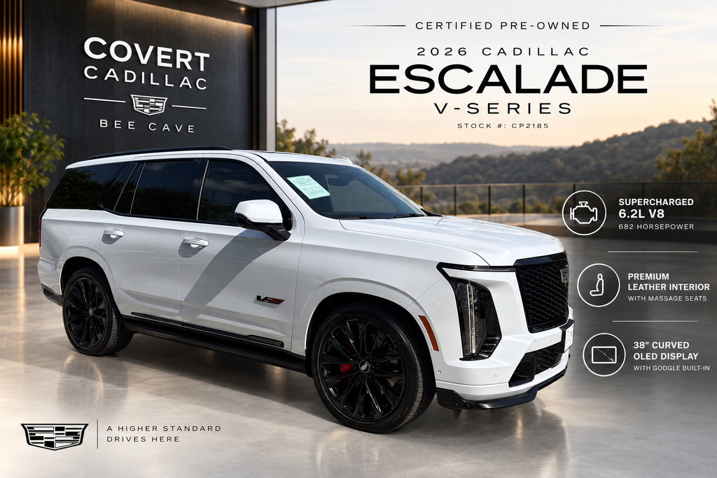 Certified 2026 Cadillac Escalade V w/ LPO, ONYX Package AWD/4WD 360° Tour