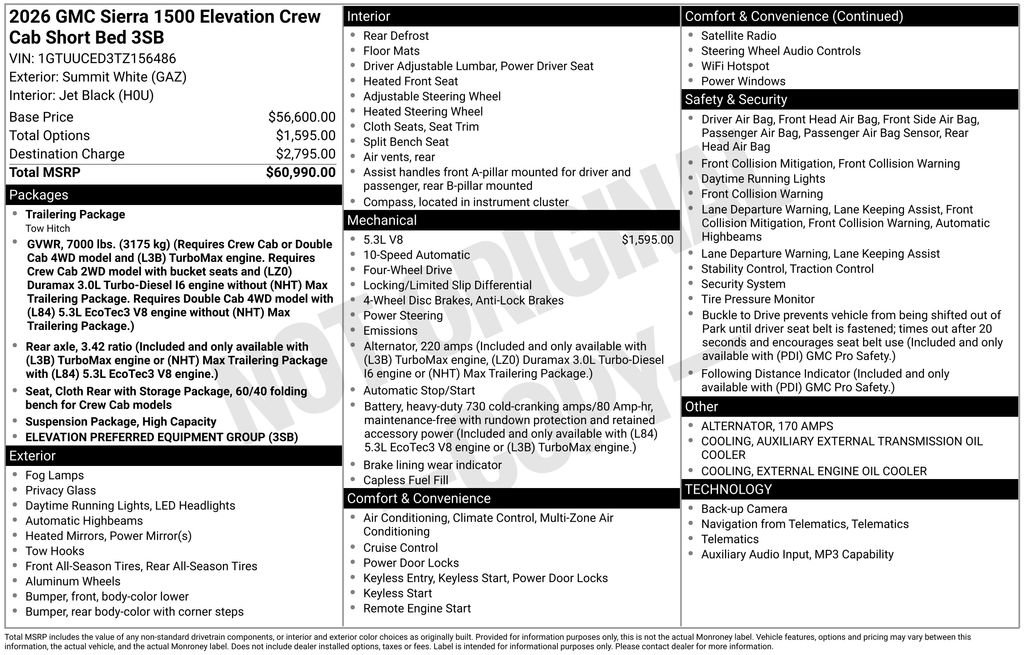 Used 2026 GMC Sierra 1500 Elevation image 8