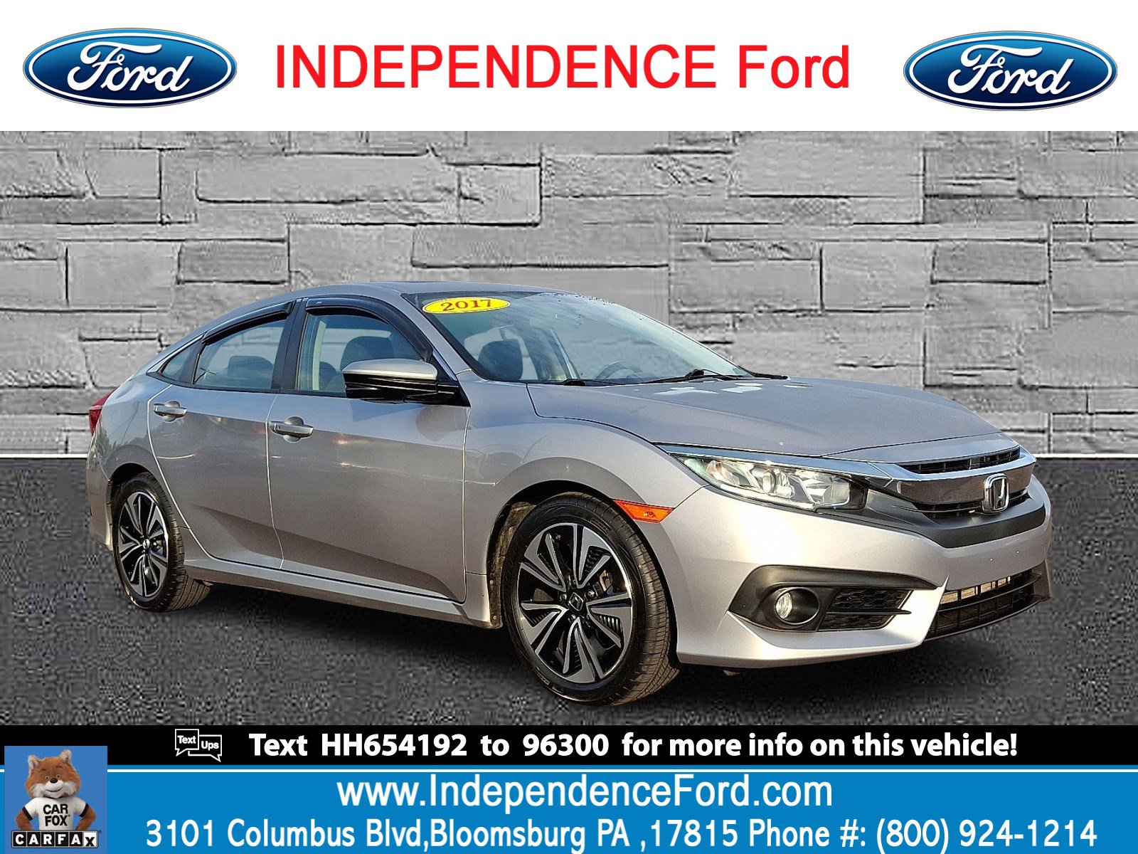 Used 2017 Honda Civic EX-T