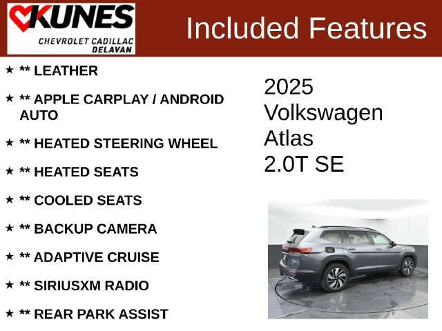 Used 2025 Volkswagen Atlas SE AWD/4WD image 3
