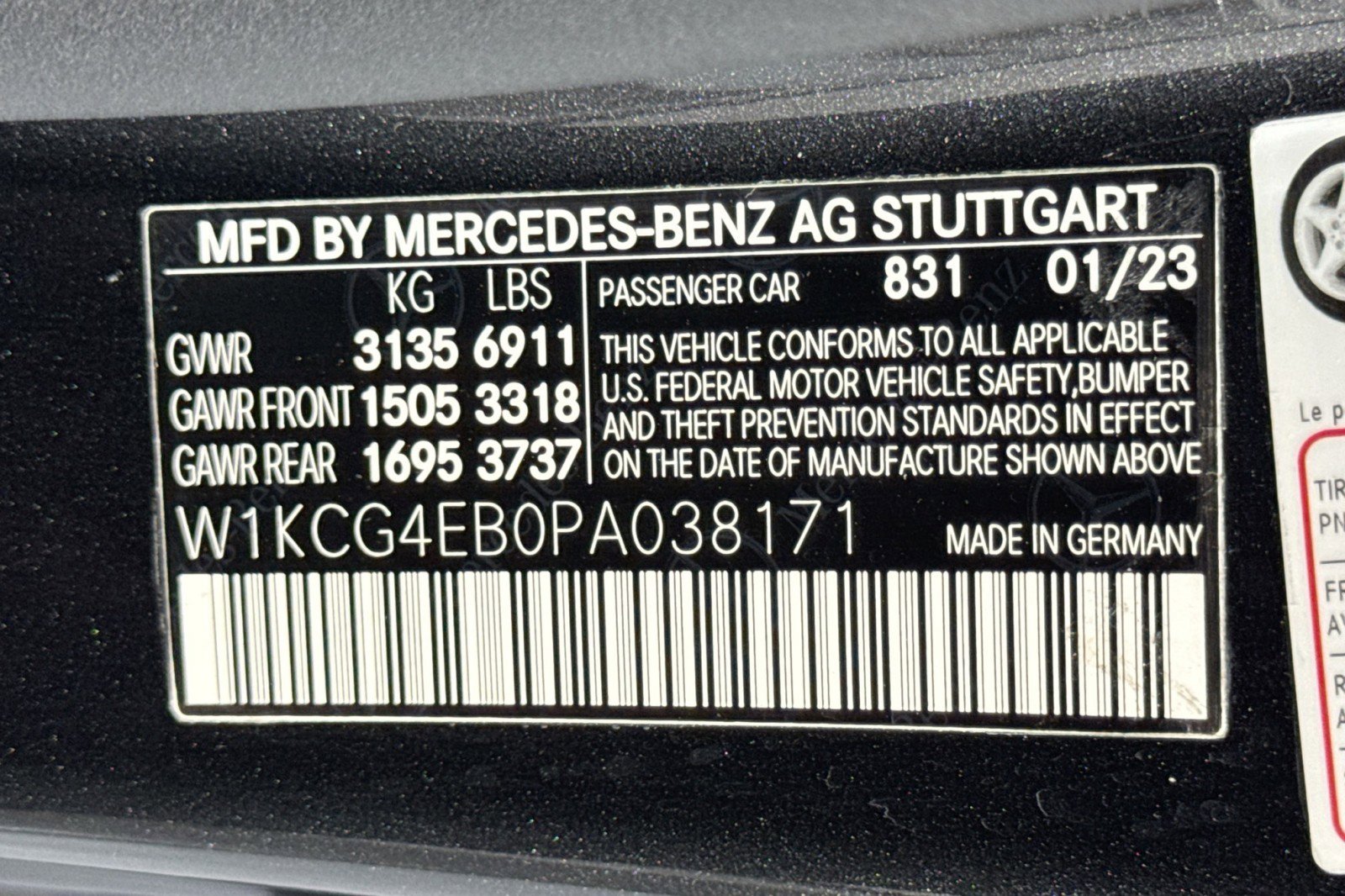 Certified 2023 Mercedes-Benz EQS 580 4MATIC Sedan image 28