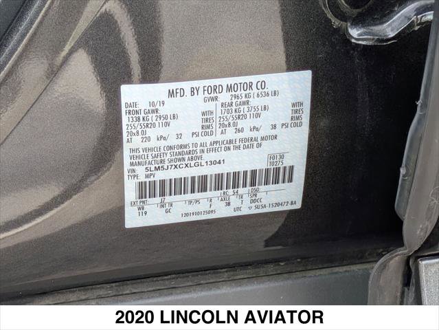 Certified 2020 Lincoln Aviator Reserve w/ Equipment Group 201A image 28