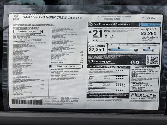 Used 2026 RAM 1500 Big Horn RWD image 3