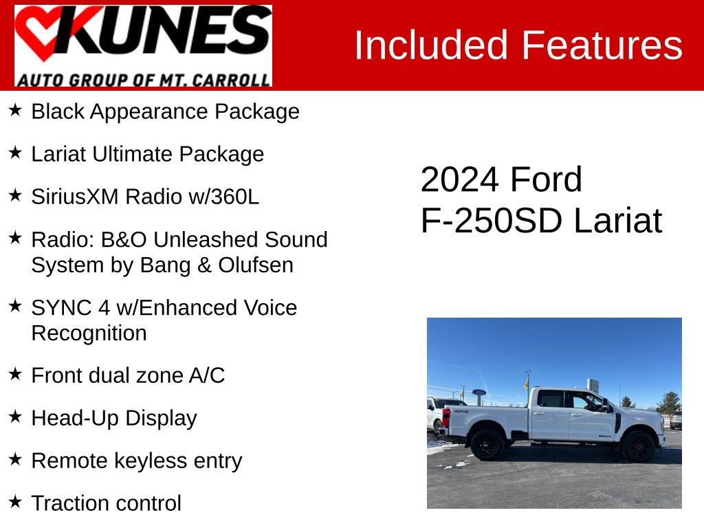 Used 2024 Ford F250 Lariat w/ Lariat Ultimate Package image 3