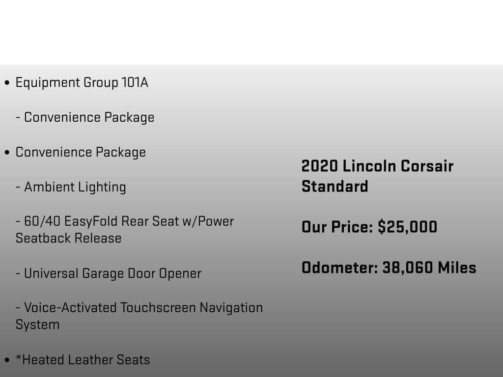 Used 2020 Lincoln Corsair AWD w/ Equipment Group 101A image 6