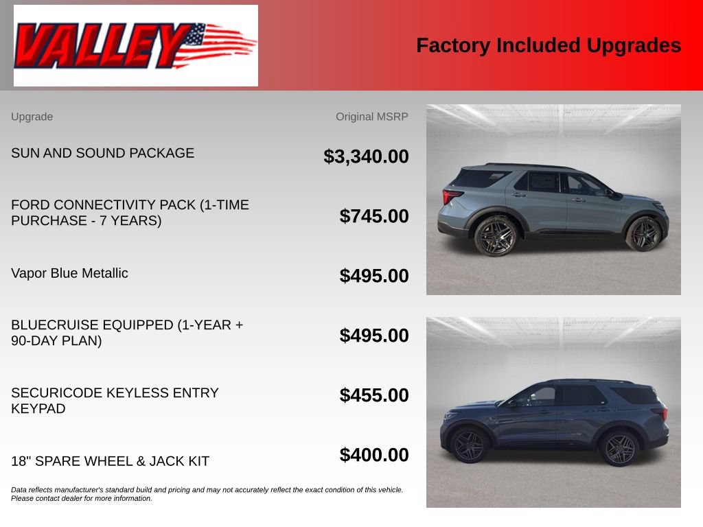 New 2026 Ford Explorer ST w/ Sun And Sound Package AWD/4WD image 4