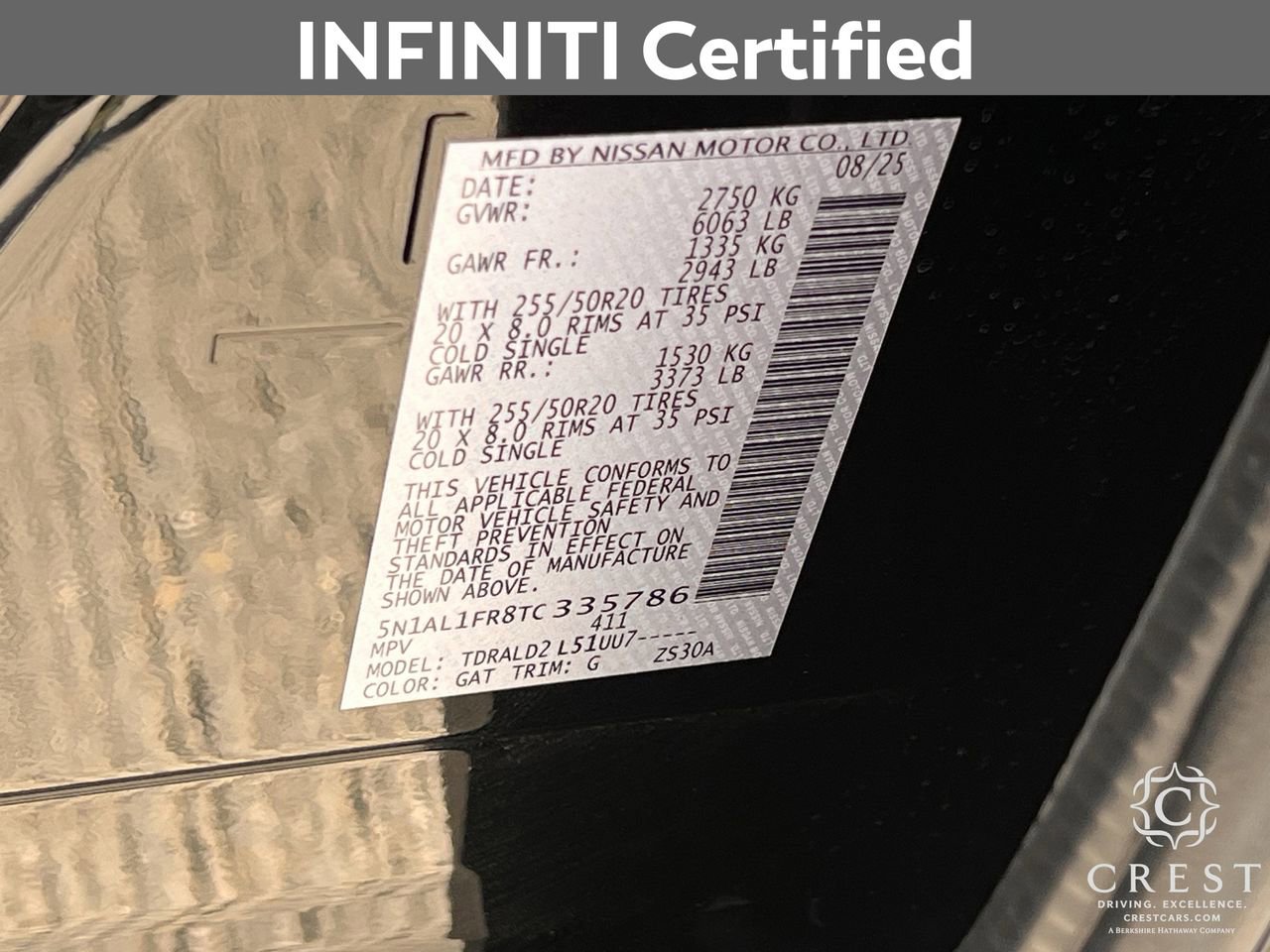 Certified 2026 INFINITI QX60 Luxe w/ Family Package image 33