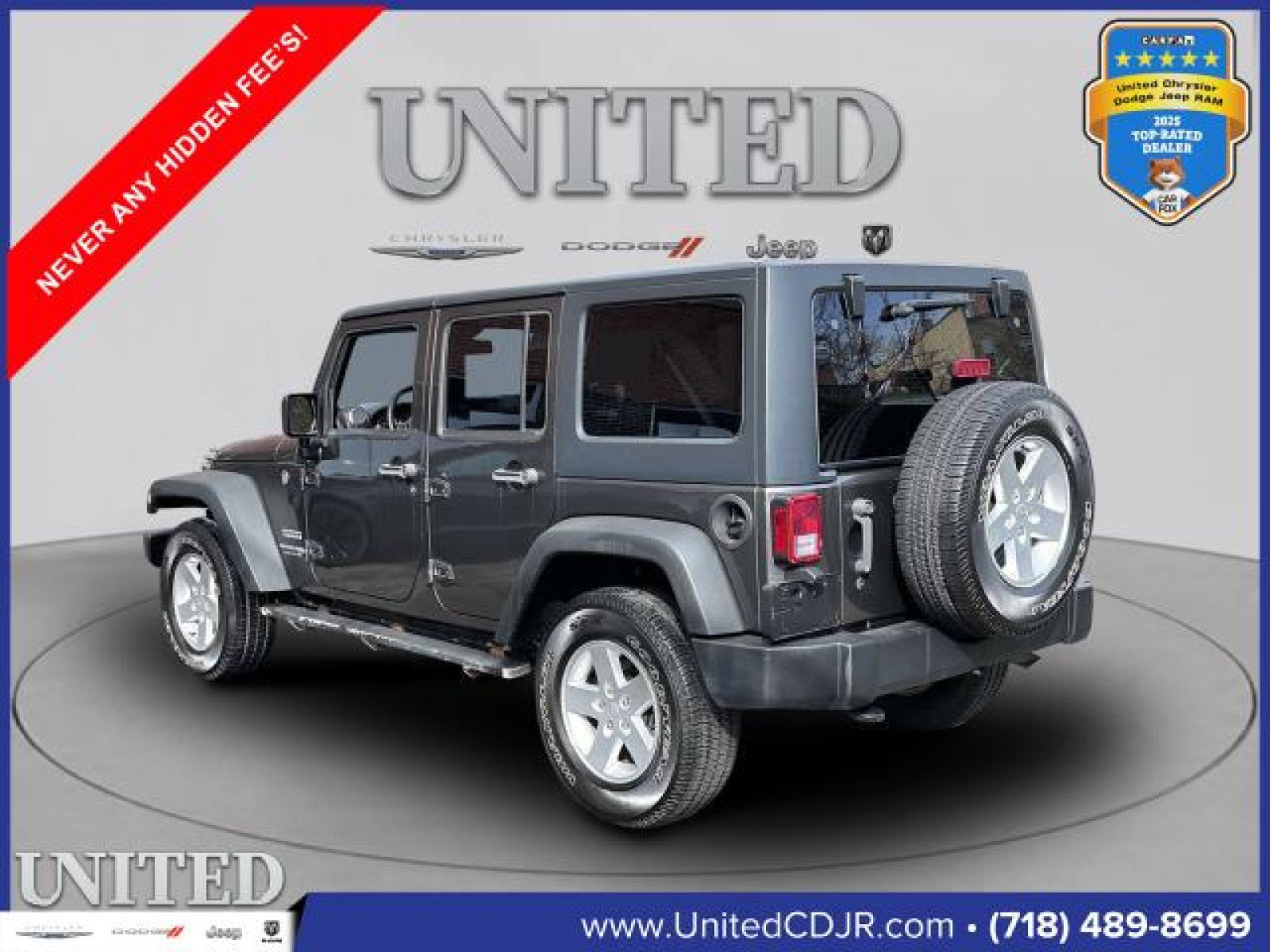 Used 2018 Jeep Wrangler Unlimited Sport S AWD/4WD image 6
