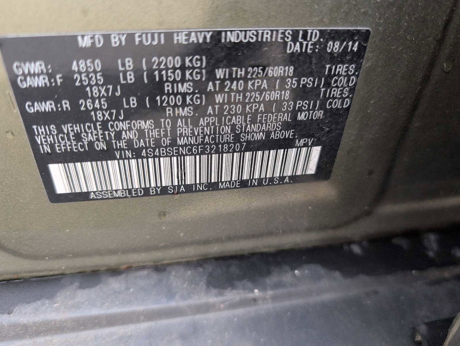 Used 2015 Subaru Outback 3.6R Limited AWD/4WD image 31