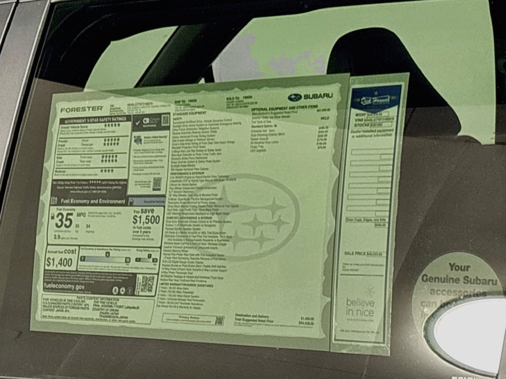 New 2026 Subaru Forester Touring AWD/4WD image 25