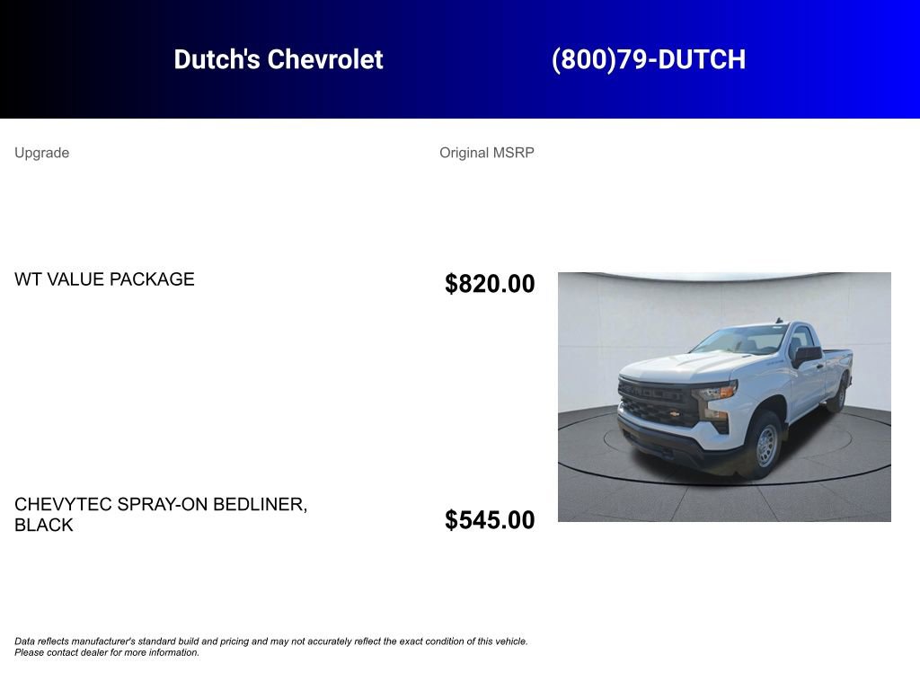 New 2026 Chevrolet Silverado 1500 W/T w/ WT Value Package RWD image 5