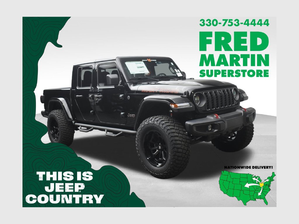 New 2026 Jeep Gladiator Rubicon w/ Technology Group AWD/4WD 360° Tour