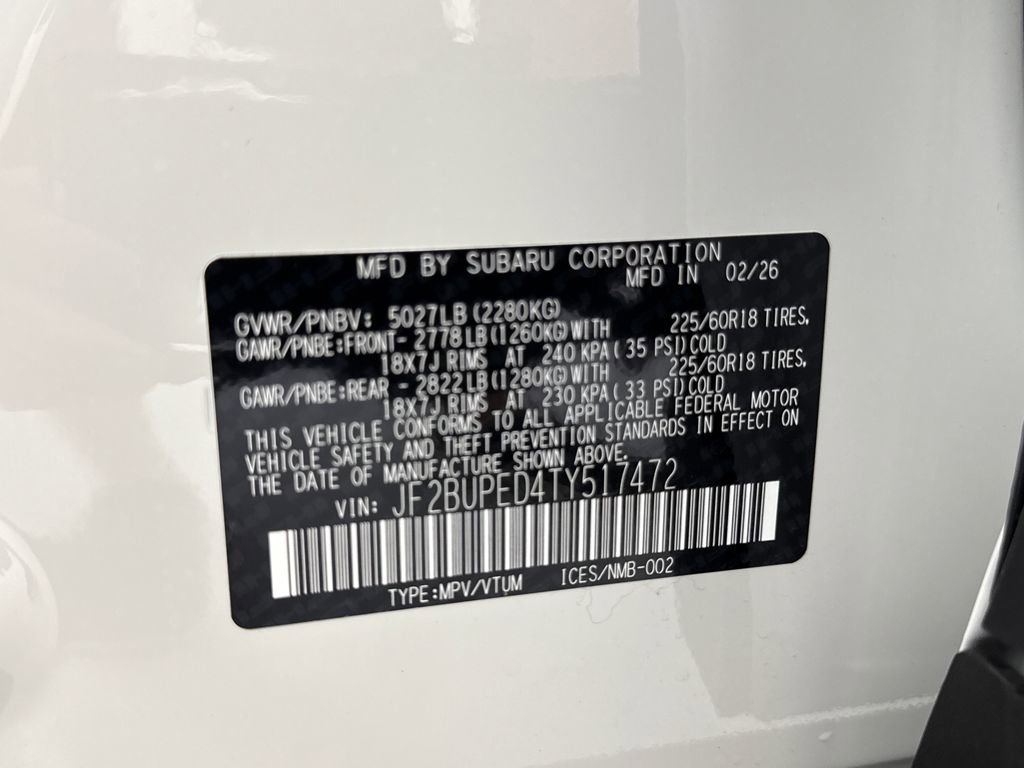 New 2026 Subaru Outback Touring AWD/4WD image 28