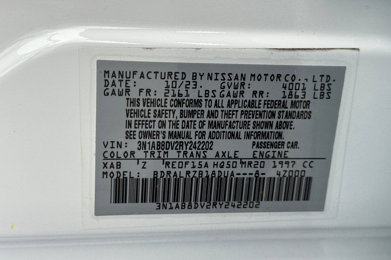 Used 2024 Nissan Sentra SR w/ Trunk Package image 39