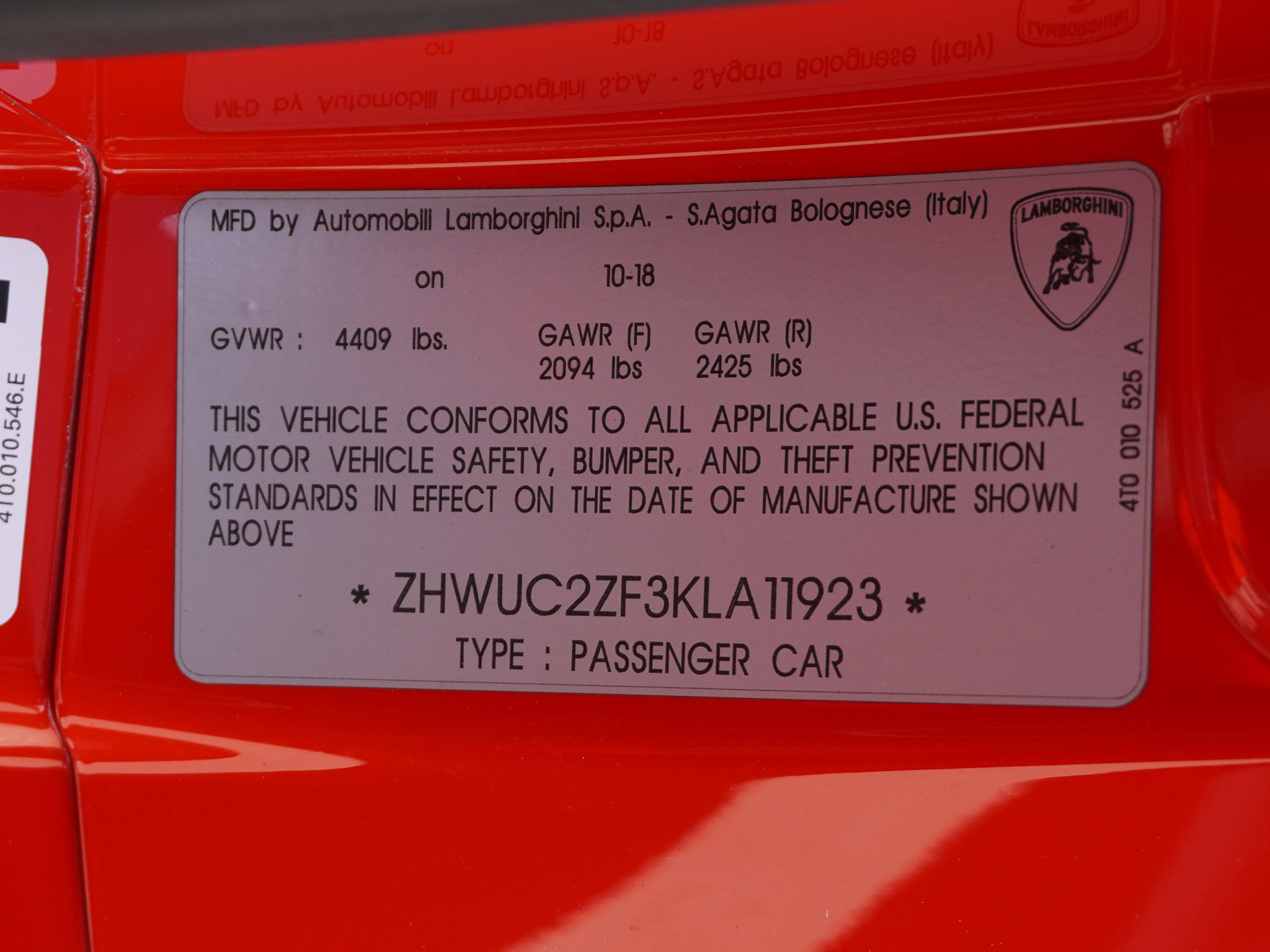 Used 2019 Lamborghini Huracan LP 580-2 RWD image 36