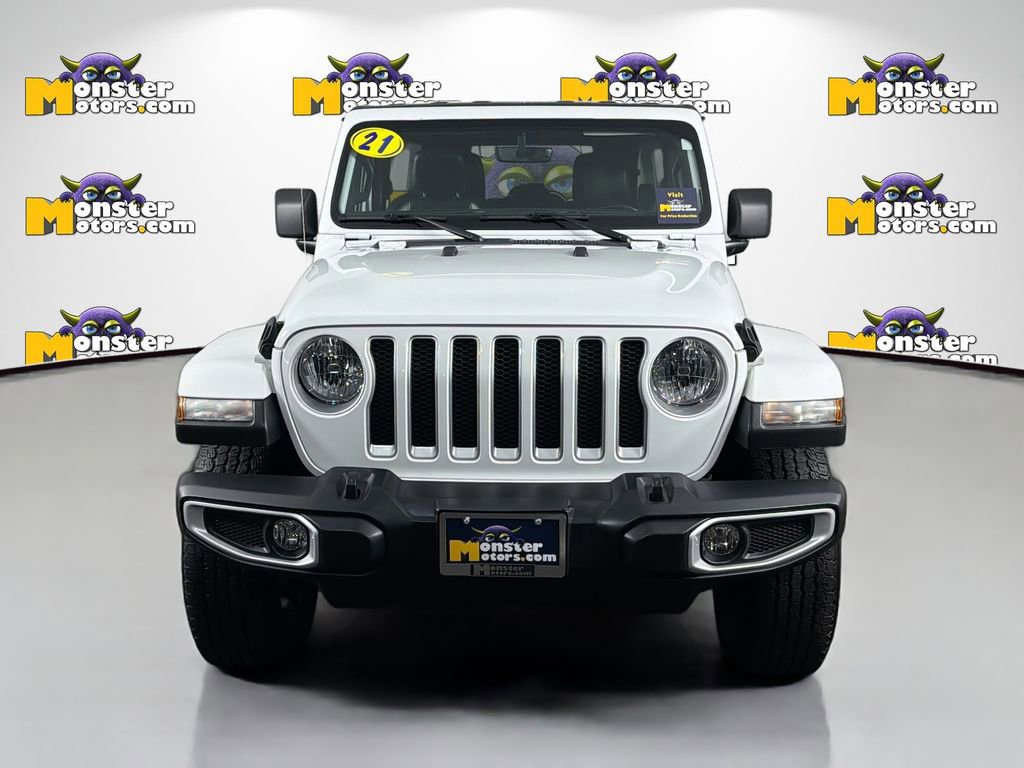Used 2021 Jeep Wrangler Unlimited Sahara w/ Uconnect 4C Nav & Sound Group AWD/4WD image 2
