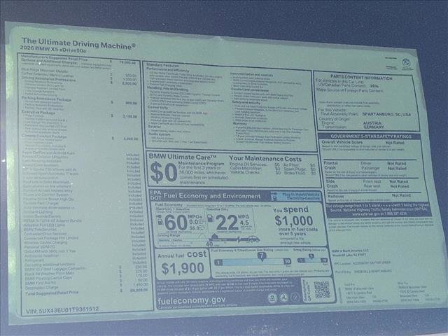 New 2026 BMW X5 xDrive50e image 18