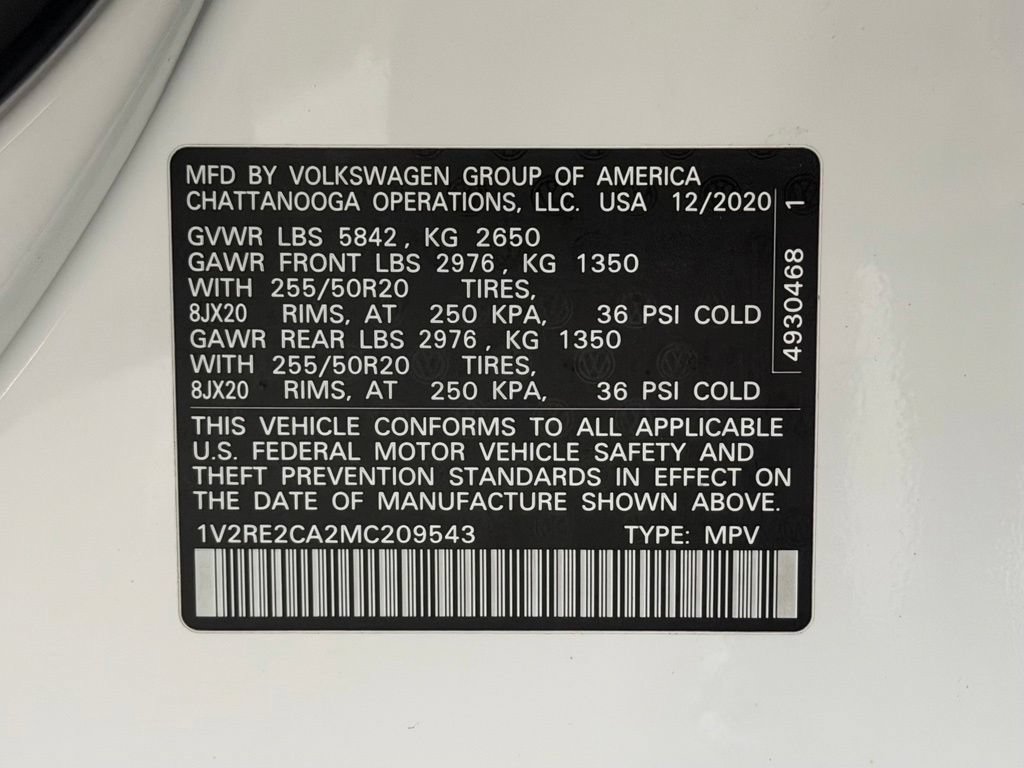 Used 2021 Volkswagen Atlas Cross Sport SE AWD/4WD image 28
