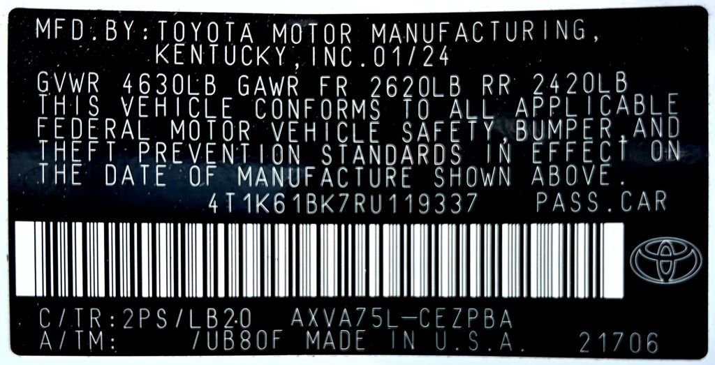Certified 2024 Toyota Camry XSE w/ Navigation Package AWD/4WD image 24