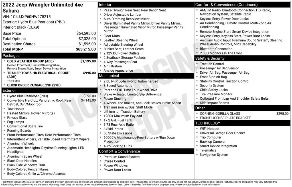 Used 2022 Jeep Wrangler Unlimited Sahara w/ Cold Weather Group image 2