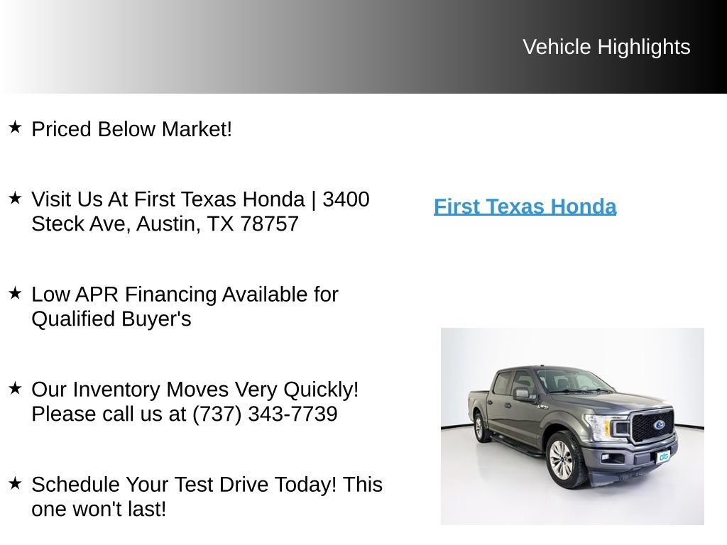 Used 2018 Ford F150 XL w/ Equipment Group 101A Mid RWD image 10