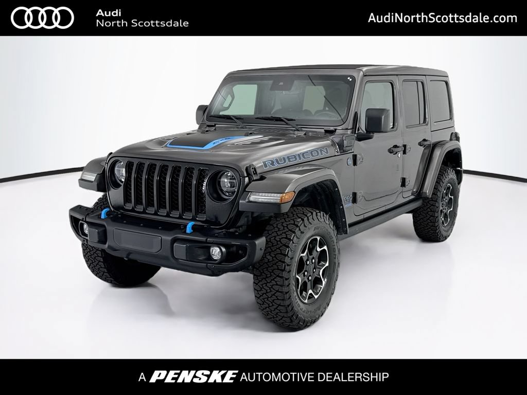 Used 2021 Jeep Wrangler Unlimited Rubicon 4xe w/ Steel Bumper Group AWD/4WD image 1