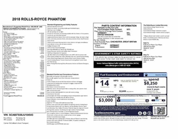 Used 2018 Rolls-Royce Phantom Sedan RWD image 37