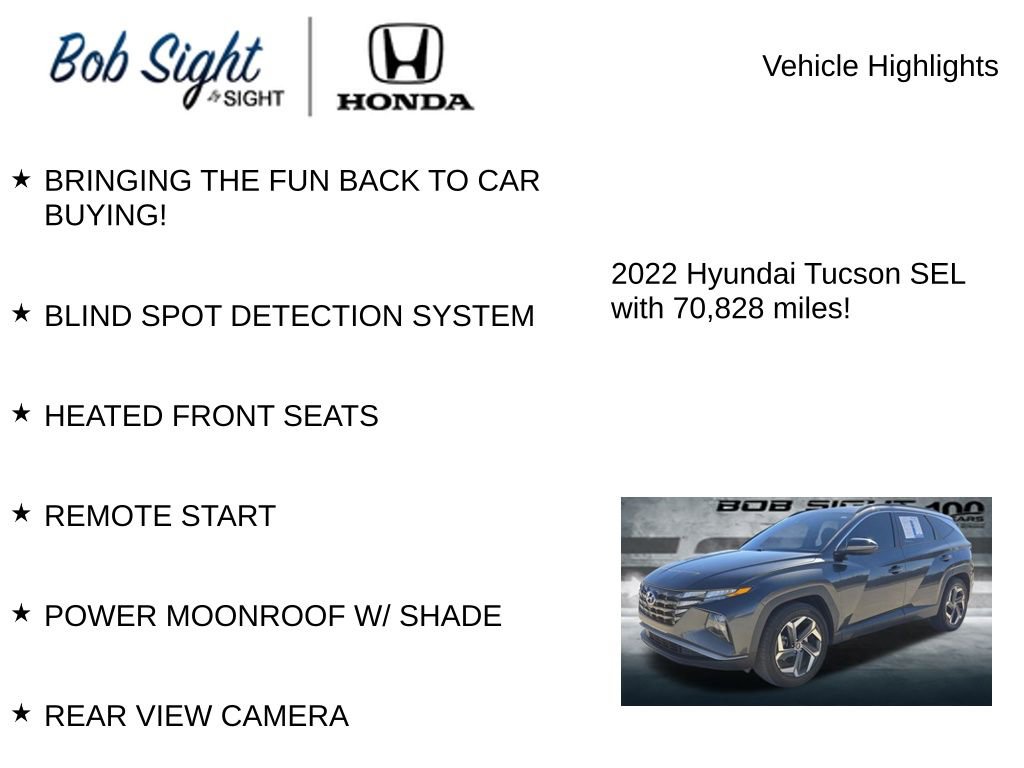 Used 2022 Hyundai Tucson SEL w/ Convenience Package image 3