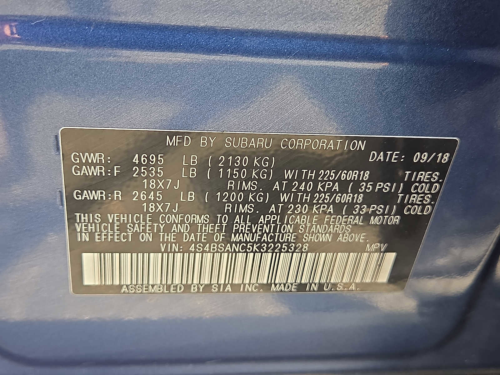 Used 2019 Subaru Outback 2.5i Limited image 26