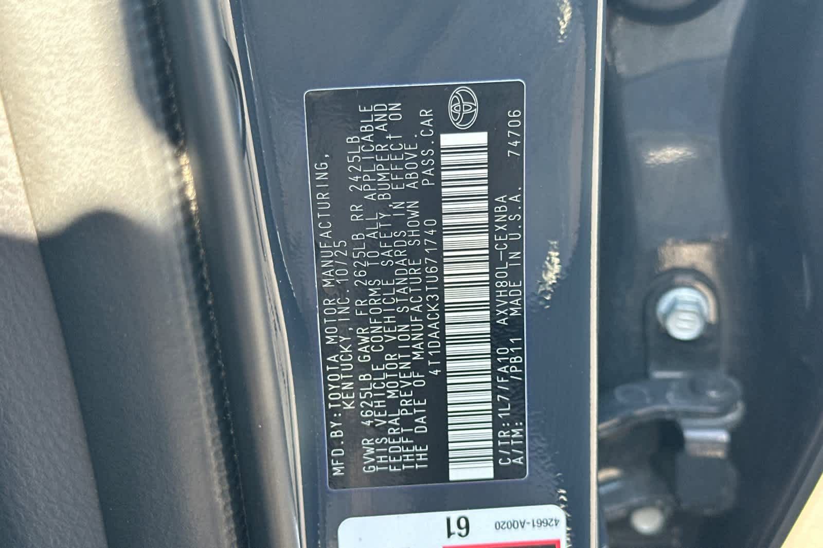 Used 2026 Toyota Camry LE w/ Convenience Package FWD image 28