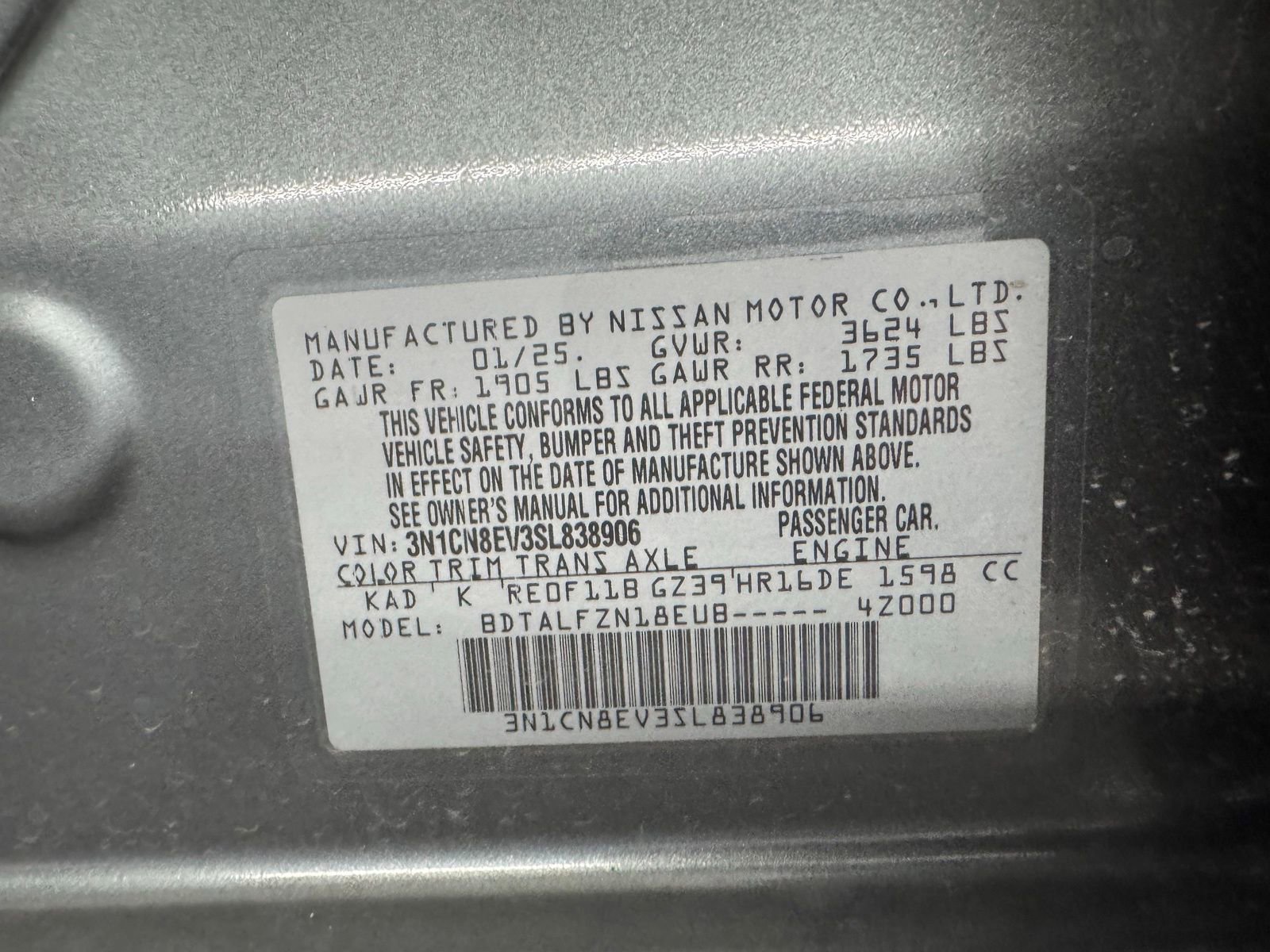 Used 2025 Nissan Versa SV image 31