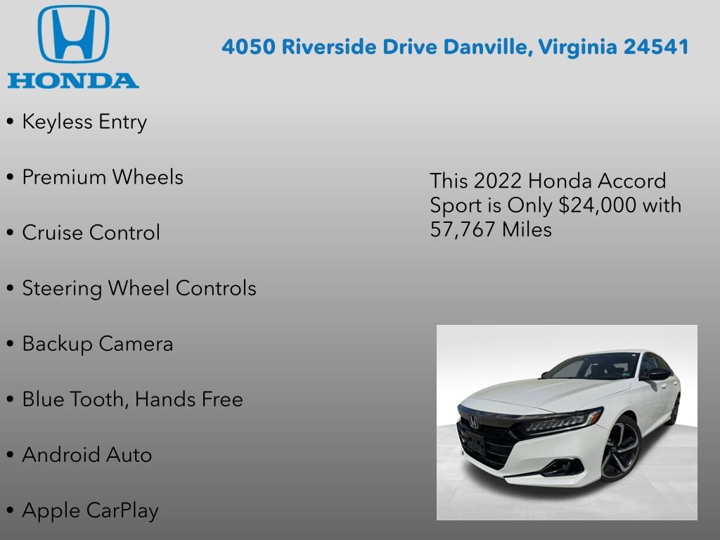 Used 2022 Honda Accord Sport image 7