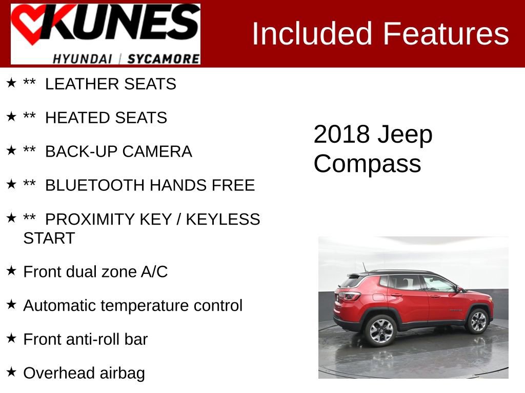 Used 2018 Jeep Compass Limited image 2