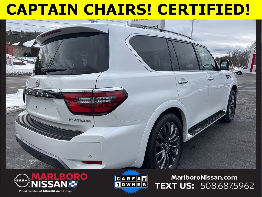 Certified 2024 Nissan Armada Platinum w/ Captain's Chairs Package image 7