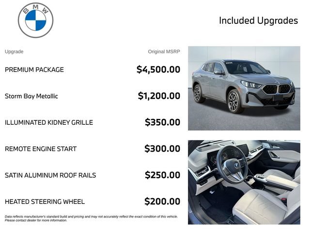 Used 2025 BMW X2 xDrive28i w/ Premium Package AWD/4WD image 3