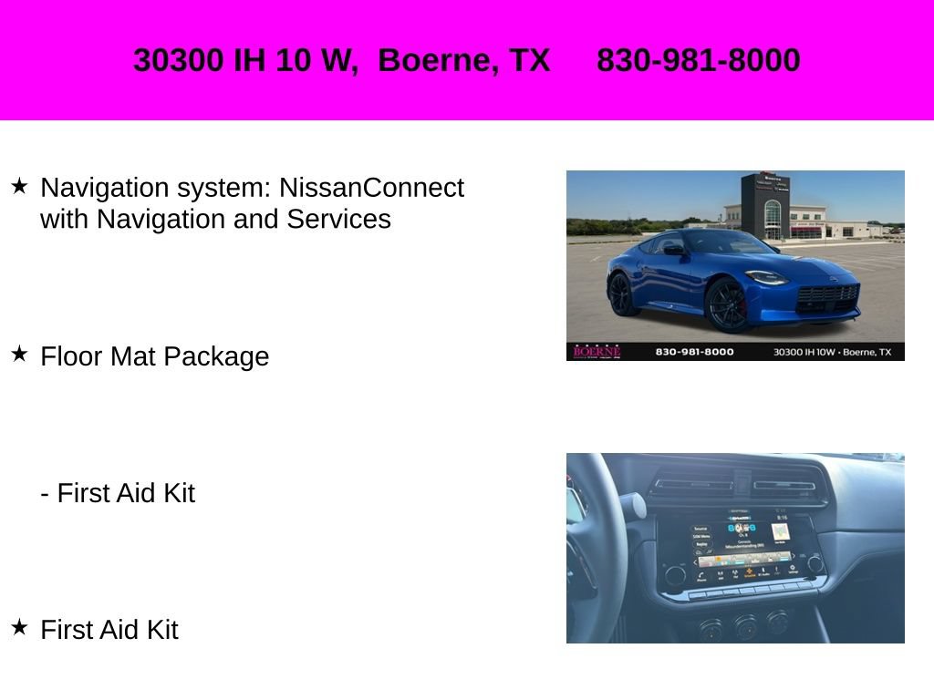 Used 2024 Nissan Z Performance w/ Floor Mat Package RWD image 10