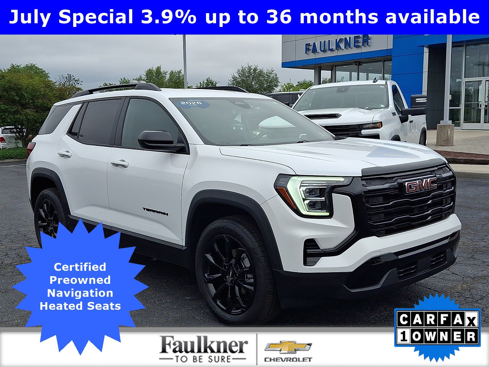 Certified 2026 GMC Terrain Elevation w/ Black Edition