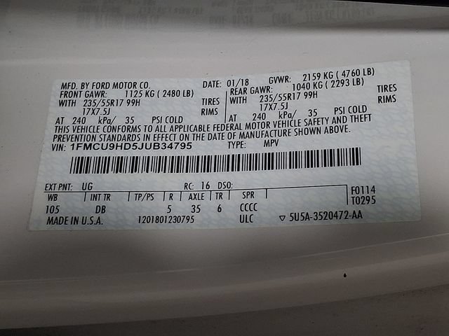 Used 2018 Ford Escape SEL AWD/4WD image 26
